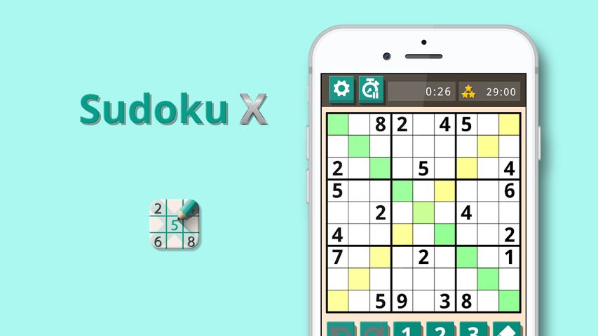 Screenshot 1: Sudoku X: Diagonal sudoku game
