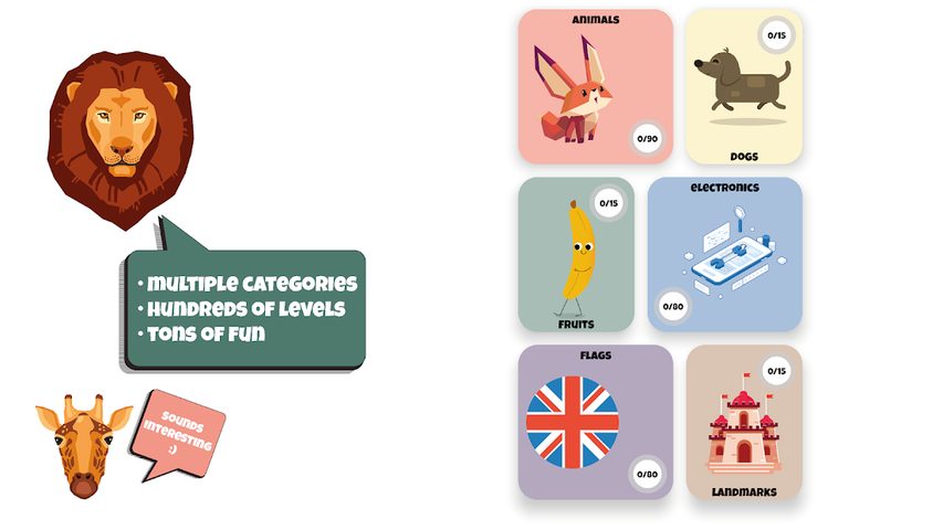 Screenshot 5: Tap it! Guess the word. Quiz & Trivia Brain Game
