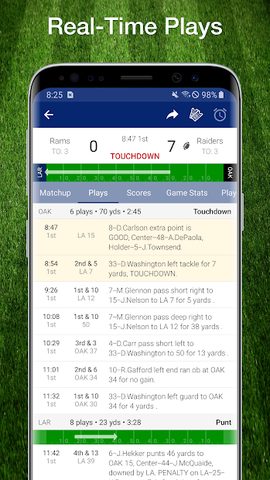 Screenshot 2: Scores App: Football Live Plays, Stats 2021 Season