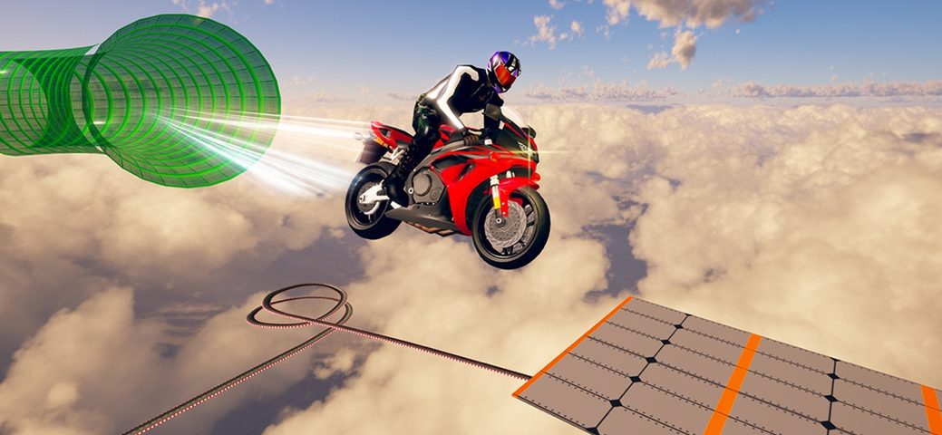 Screenshot 1: Stunt Bike Rider : Crazy Games 4+