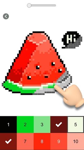 Screenshot 1: Pixel Art 2021 - Colour by Numbers