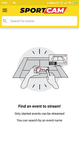 Screenshot 2: SportCam - Live Stream Your Match with Scoreboard