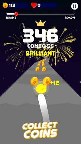 Screenshot 5: Space Road: color ball game