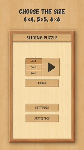 Screenshot 1: Sliding Puzzle: Wooden Classic