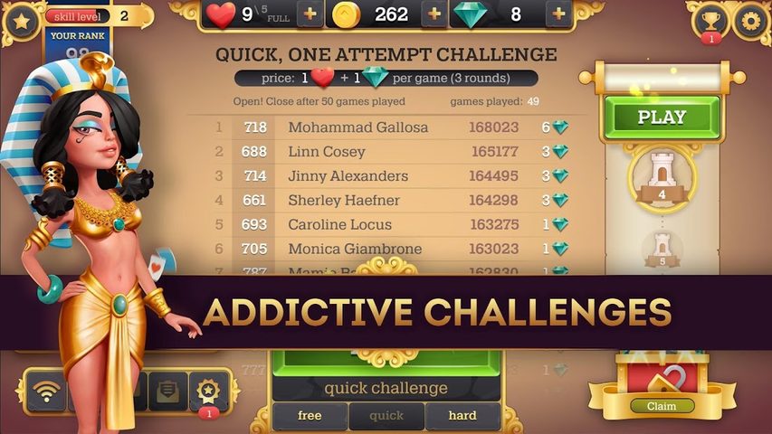 Screenshot 11: Cleopatra Solitaire TriPeaks