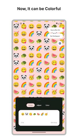 Screenshot 2: Pixel Emoji Wallpaper