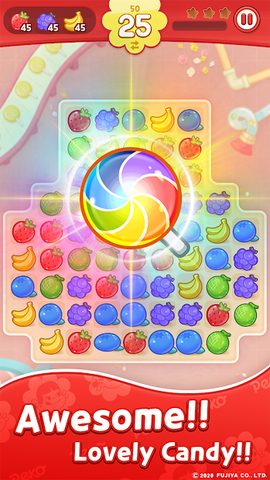 Screenshot 1: PEKO POP : Match 3 Puzzle