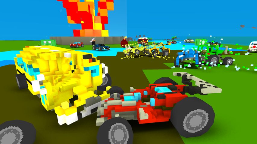 Screenshot 3: Blocky Demolition Derby 2