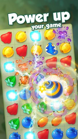 Screenshot 6: Bloomberry match-3 story. Merge fruits & decorate!