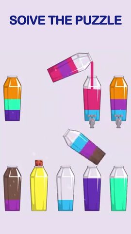 Screenshot 1: Sand Sort Puzzle - Color Sorting Game