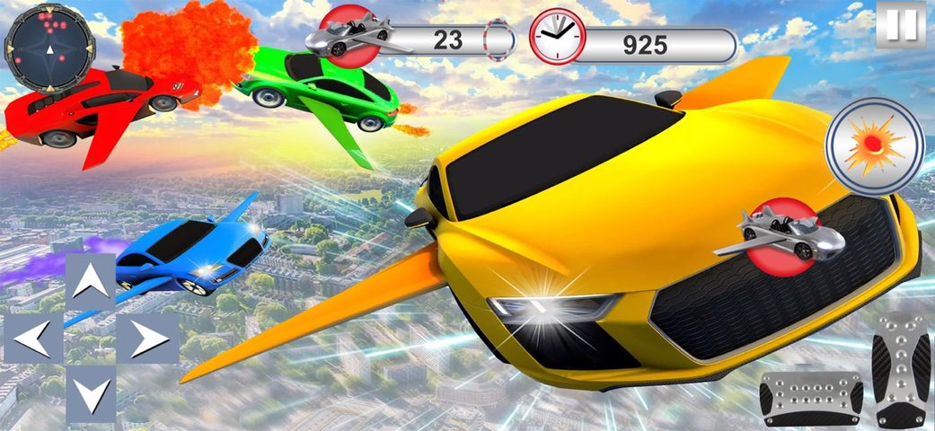 Screenshot 1: Real Flying Car Simulator 3D 4+