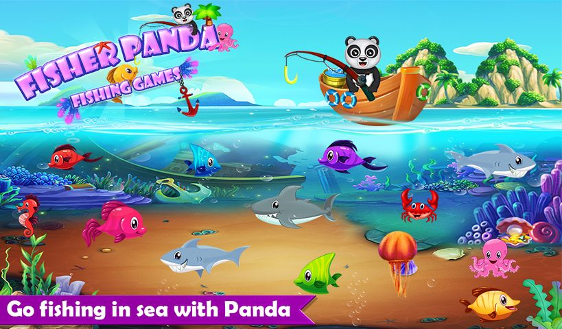 Screenshot 1: Fisher Panda - Fishing Games