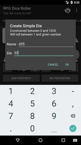 Screenshot 4: RPG Dice Roller - Original