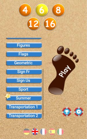 Screenshot 1: Memory16 - (Speech Therapist) - memory game