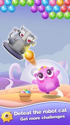 Screenshot 1: Bubble Cats - Bubble Shooter Pop Bubble Games