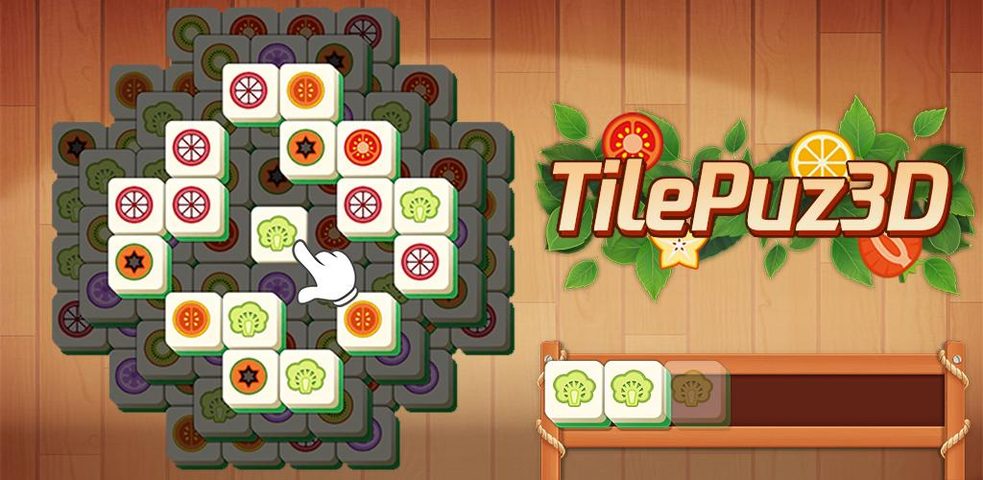 Screenshot 1: TilePuz 3D - Triple Matching Puzzle Game