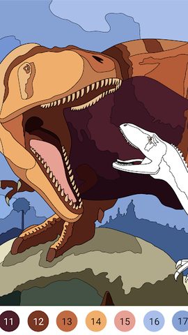 Screenshot 3: Dinosaur Coloring Book – Encyclopedia for Kids