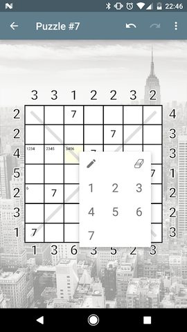 Screenshot 2: Skyscrapers Number Puzzle