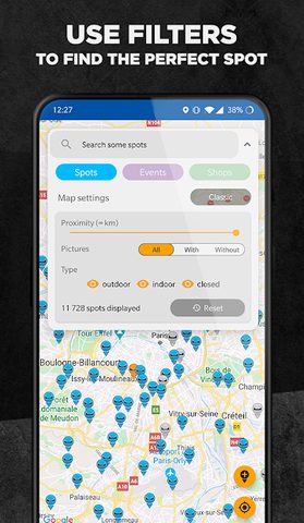 Screenshot 3: Ride My Park - Skateparks map