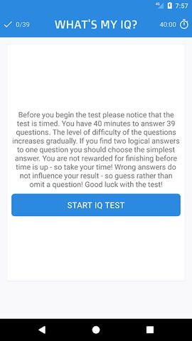 Screenshot 1: IQ Test 💯