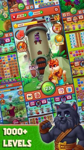 Screenshot 5: Cat Heroes - Match 3 Puzzle