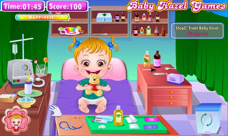 Screenshot 2: Baby Hazel Goes Sick
