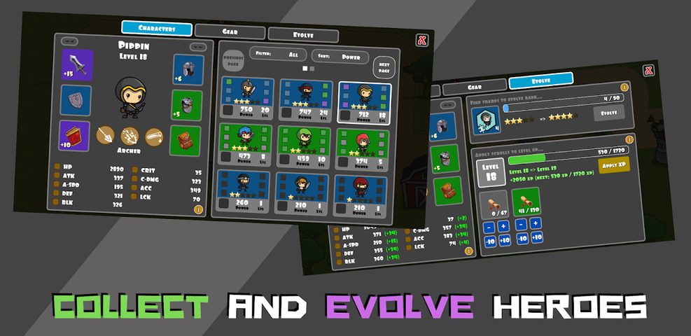 Screenshot 2: Spawnders - Tiny Hero RPG