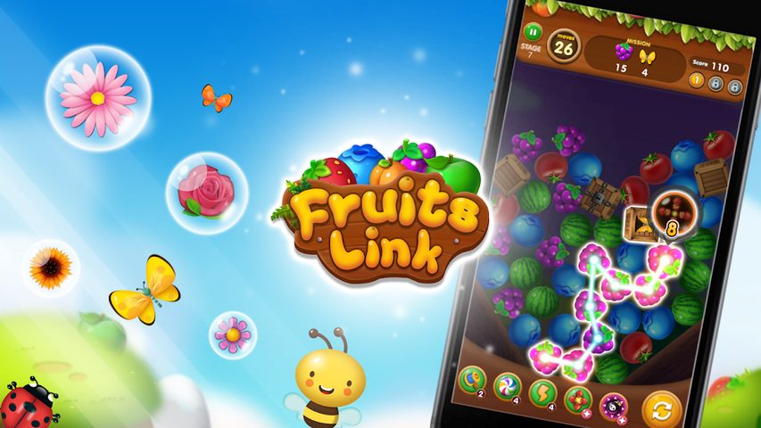 Screenshot 3: Fruits Crush: Link Puzzle Game