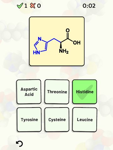 Screenshot 17: Amino Acid Quiz