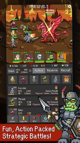 Screenshot 1: Idle Guardians: Offline Idle RPG Games