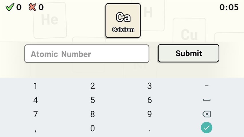 Screenshot 23: Periodic Table Quiz