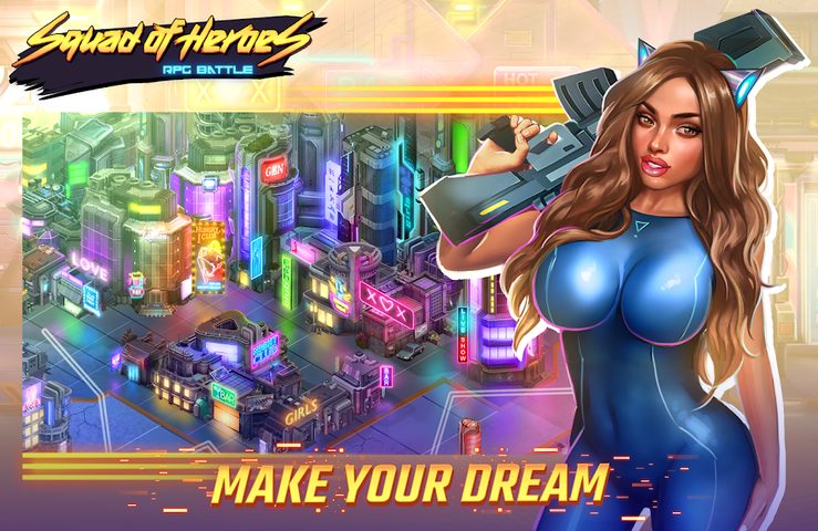 Screenshot 1: Squad of Heroes: RPG battle
