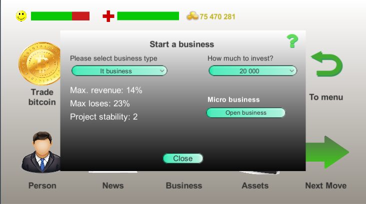Screenshot 13: Business strategy