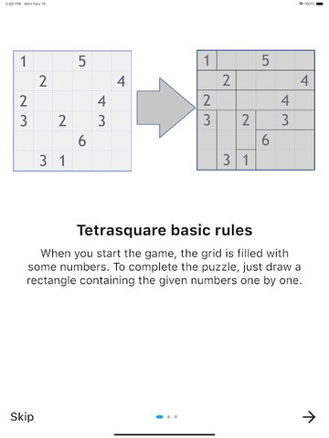 Screenshot 15: Tetrasquare2 - well known as Shikaku or Rectangles