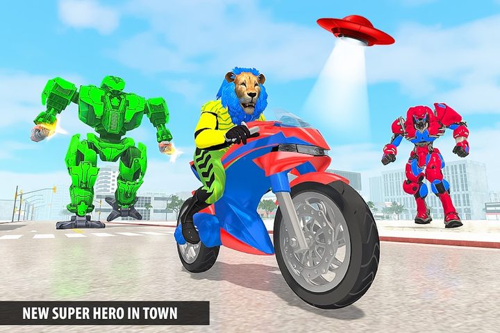 Screenshot 12: Police Lion Robot Superhero: Super Speed Hero Game