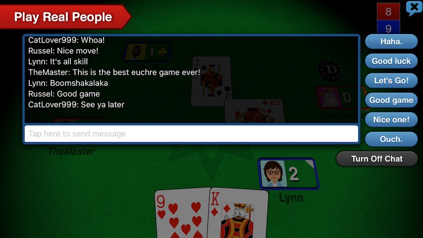 Screenshot 5: Euchre 3D