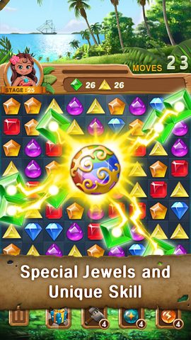 Screenshot 3: Jewels Island : Match 3 Puzzle