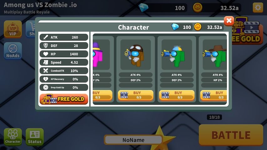 Screenshot 23: Among us VS Zombie .io