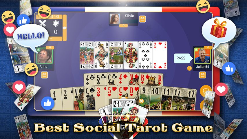 Screenshot 1: VIP Tarot - French Tarot Online Card Game