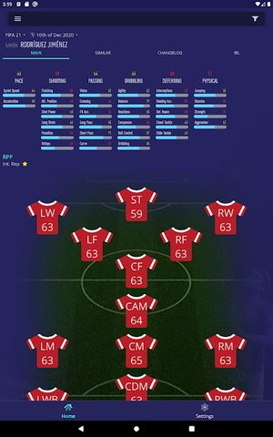 Screenshot 12: FCM - Career Mode 22 Database & Potentials
