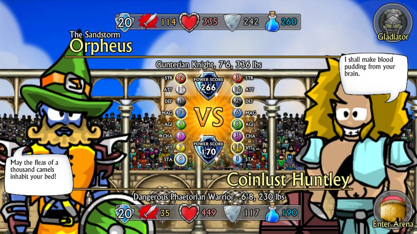 Screenshot 2: Swords and Sandals 2 Redux