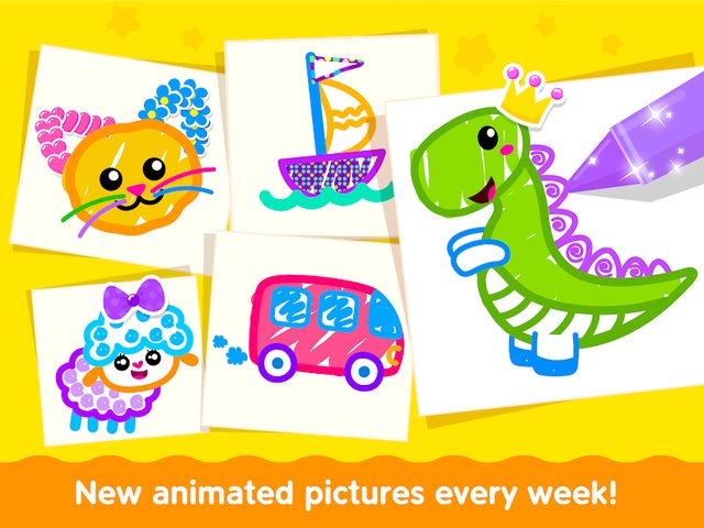 Screenshot 23: Bini Toddler Drawing Apps! Coloring Games for Kids