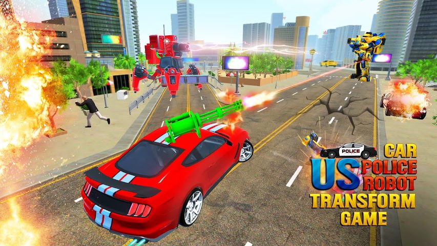 Screenshot 2: Multi Police Robot Transform