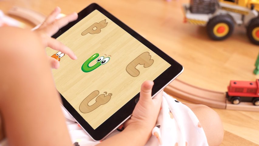 Screenshot 1: Baby Puzzles - Wooden Blocks