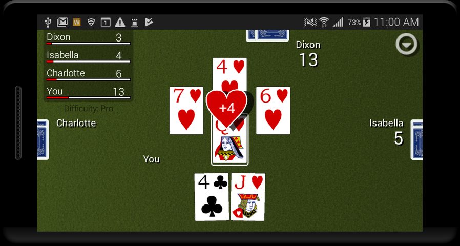 Screenshot 5: Hearts Card Classic