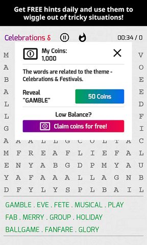 Screenshot 3: Super Word Search Puzzles