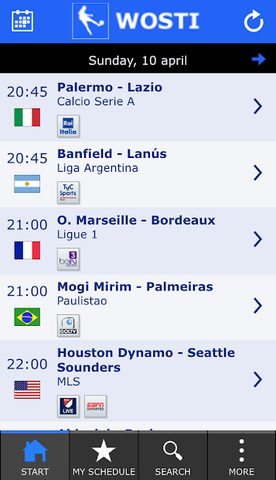 Screenshot 2: WOSTI Sports TV Guide