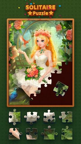 Screenshot 1: Solitaire Jigsaw kingdom