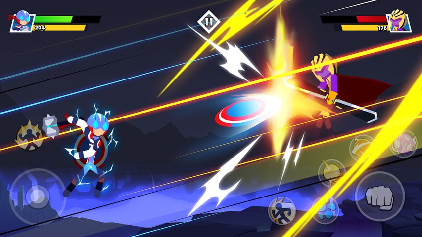 Screenshot 2: Stickman Combat - Superhero Fighter