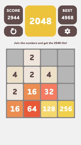 Screenshot 1: 2048